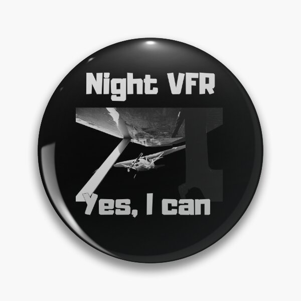 Item preview, Night VFR Yes I can designed and sold by youraircraftart.