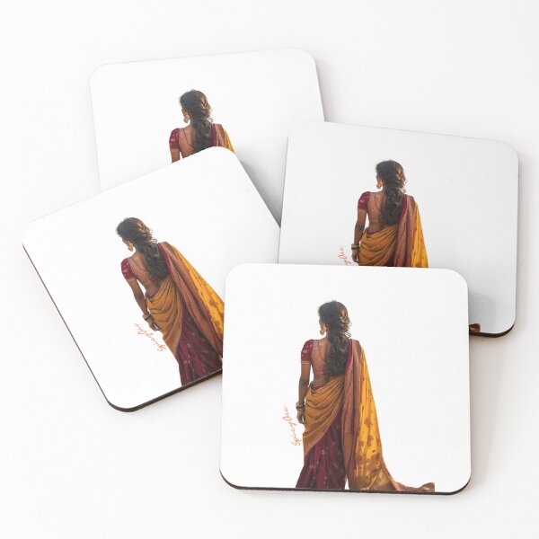 Item preview, indian woman in saree backlook designed and sold by SpicyOne.