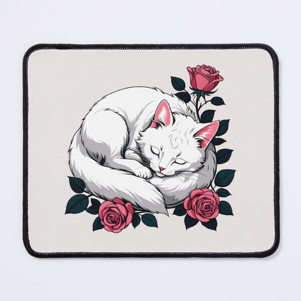 Item preview, Sleeping white cat  designed and sold by Catophile.
