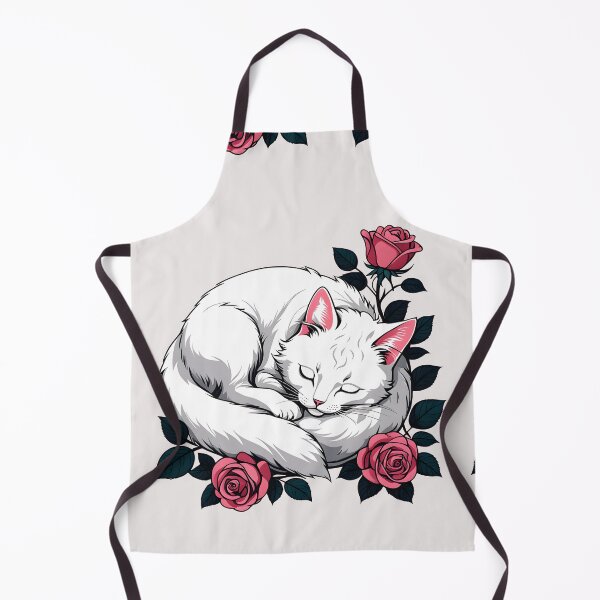 Item preview, Sleeping white cat  designed and sold by Catophile.