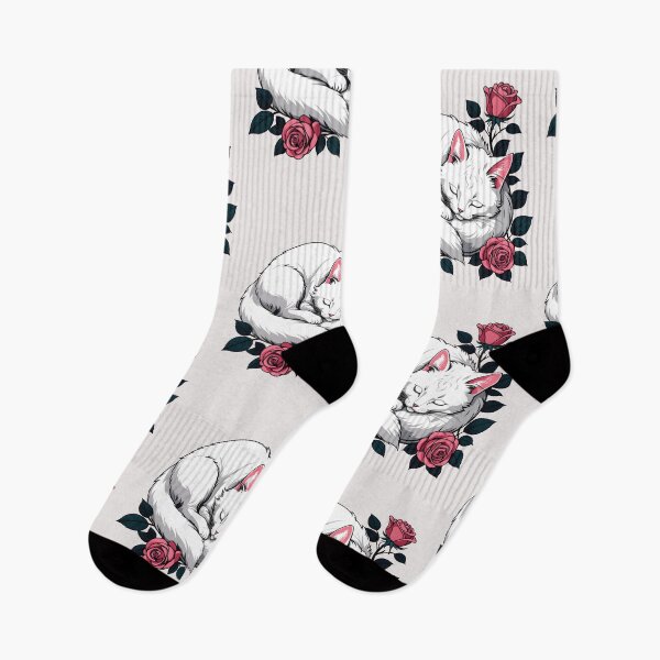 Item preview, Sleeping white cat  designed and sold by Catophile.
