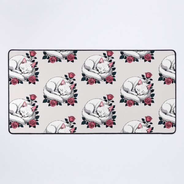 Item preview, Sleeping white cat designed and sold by Catophile.
