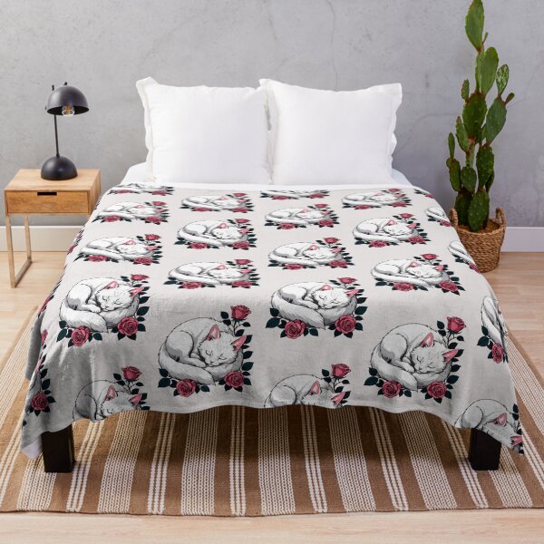 Item preview, Sleeping white cat  designed and sold by Catophile.