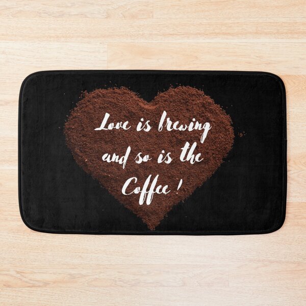 Item preview, love is brewing and so is the coffee designed and sold by NaaEchDesign ⭐⭐⭐⭐⭐.