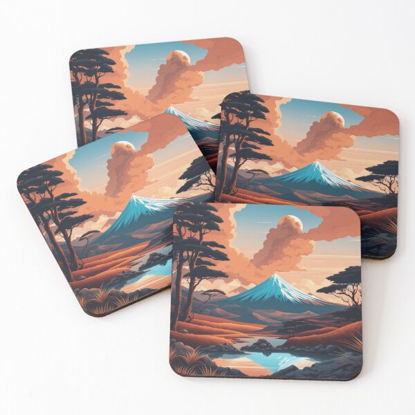 Item preview, Volcano View with Trees designed and sold by Secondearth.
