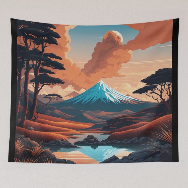Item preview, Volcano View with Trees designed and sold by Secondearth.