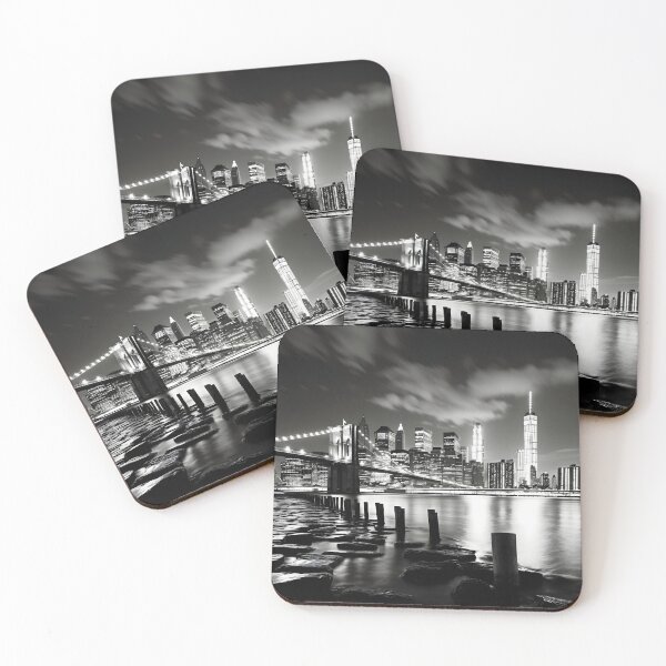 Item preview, skyline view of manhattan from brooklyn print designed and sold by dcrc.