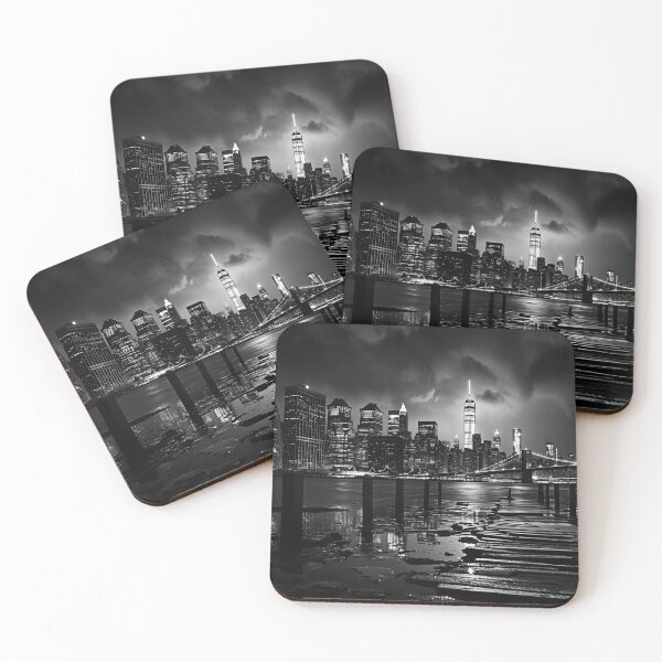Item preview, skyline view of manhattan from brooklyn print designed and sold by dcrc.