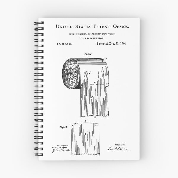 Item preview, Toilet Paper Patent Black designed and sold by Luve Store.