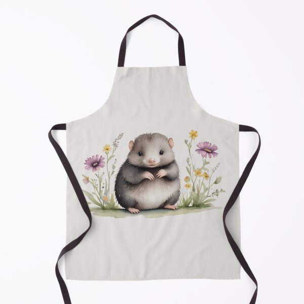 Artikelvorschau, Niedlicher Aquarell-Baby-Maulwurf mit Blumen entworfen und verkauft von lovelyandcute.