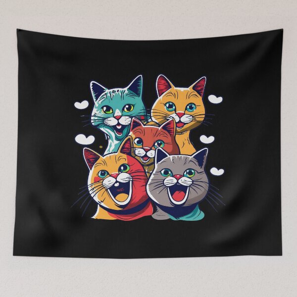Item preview, Assorted Cat Faces designed and sold by NNisu.