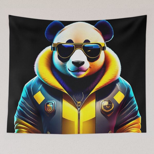 Item preview, Stylish Panda Groove: Nightclub Chic Collection designed and sold by GranitTR.