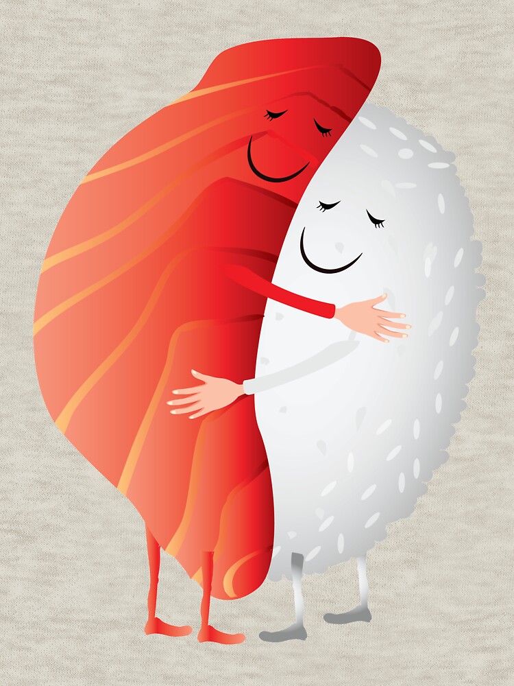sushi hugging rice shirt