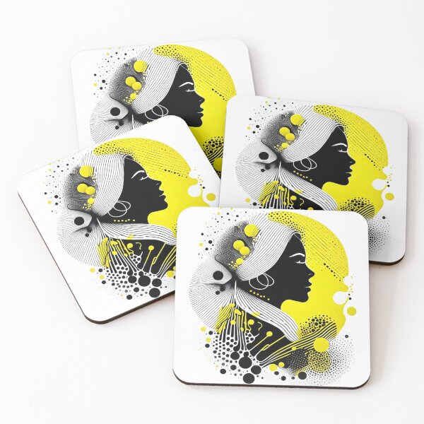 Item preview, Girl Abstract  Yellow black designed and sold by Oleg777999.