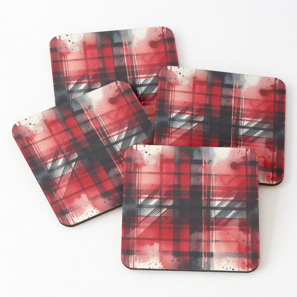 Item preview, Red Tarten Watercolor Pattern designed and sold by DoggoTankDesign.