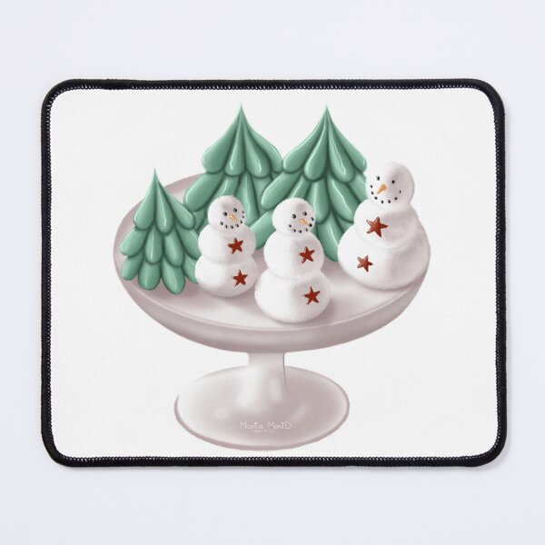 Item preview, Bizet in the shape of snowmen and Christmas trees designed and sold by Maria Monid.