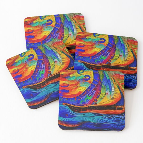 Item preview, Sailing on ancient sea at sunset designed and sold by George Hutton Hunter.