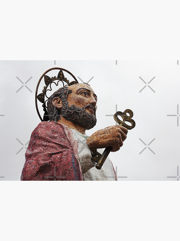 Tiled statue Mirador San Pedro, patron saint of Alausi, Ecuador by kpander