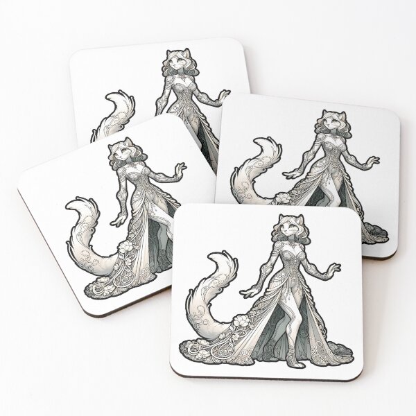 Item preview, Art Nouveau Furry cat -  Anthro cat designed and sold by Truck Stop One.