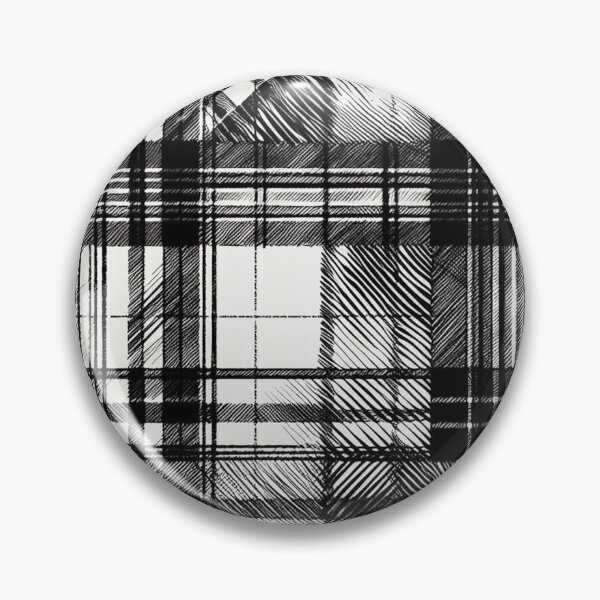 Item preview, Black Sketchy Tarten Pattern designed and sold by DoggoTankDesign.