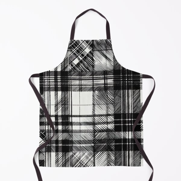 Item preview, Black Sketchy Tarten Pattern designed and sold by DoggoTankDesign.