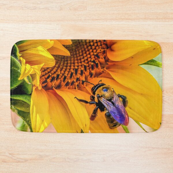 Item preview, Bee on Sunflower designed and sold by Mista Vista Photos.
