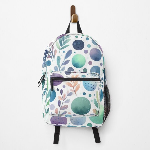 Item preview, Watercolor Polkadot and Leaves Pattern designed and sold by DoggoTankDesign.
