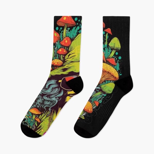 Aperçu de l'œuvre Champignon magique Funky Man créée et vendue par MushMagicWear.