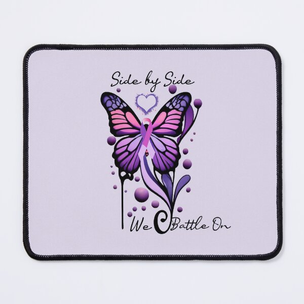 Item preview, Purple Ribbon Butterfly Inspirational Quote designed and sold by tamdevo1.