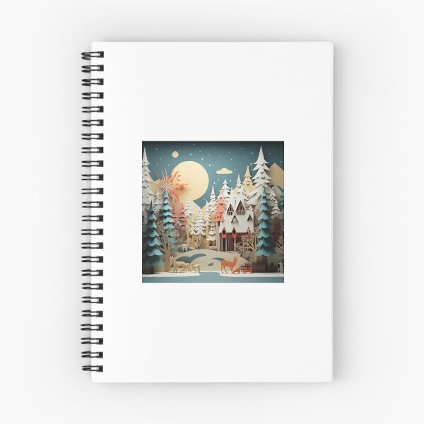 Item preview, Papercraft Winter Village Christmas Scene designed and sold by Fern-and-Fyre.