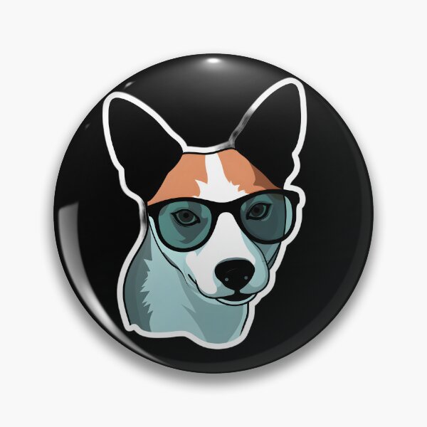 Item preview, Silly Glasses Basenji designed and sold by CUTEDOGGIEZ.