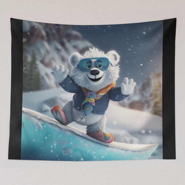 Item preview, Snowboarding Bear - Bonanza designed and sold by Highlandkings.