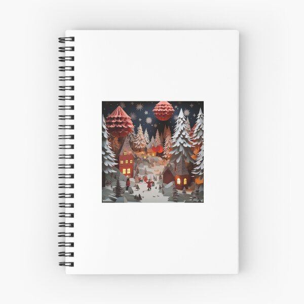 Item preview, Papercraft Winter Village Christmas Scene designed and sold by Fern-and-Fyre.