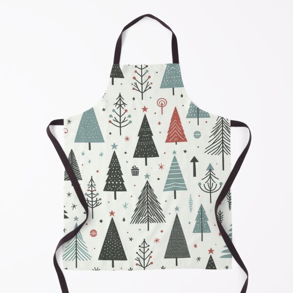 Item preview, Modern Geometric Christmas Tree Snowman Minimalist Pattern Print Festive designed and sold by CoffeeIsATrip.