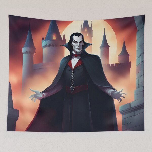 Item preview, Count Dracula in the castle designed and sold by ELEORIS.