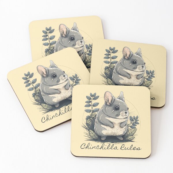 Item preview, Cottagecore Chinchilla, Funny Chinchilla Design designed and sold by AryaSubramanian.