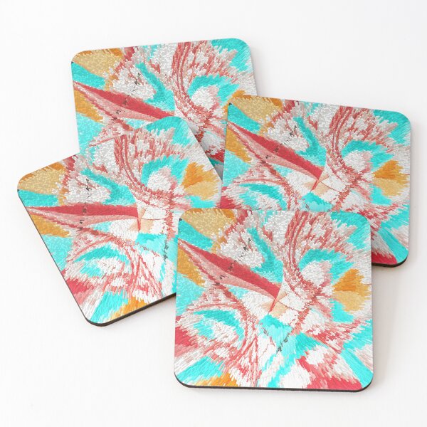 Item preview, Abstract and cubism art painting with small cubes designed and sold by Carlos Gudino.