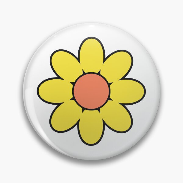 Item preview, Yellow Retro Rounded Flower designed and sold by shoppnow1.