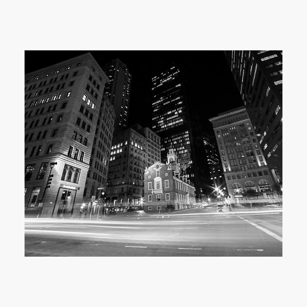 Boston Pictures Black & White. Old State House Black And White Wall Art. Boston Black And White Photography buy