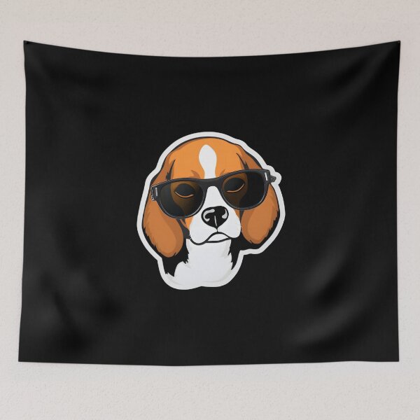 Item preview, Silly Glasses Beagle designed and sold by CUTEDOGGIEZ.