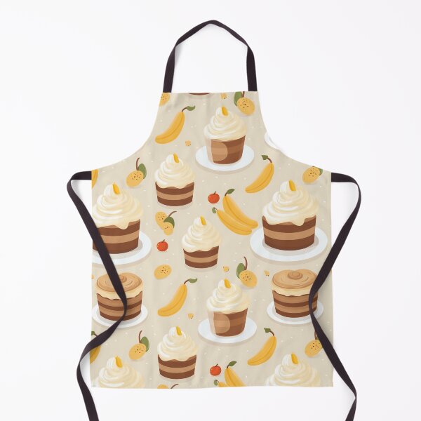 Item preview, Banoffee cake with banana in seamless pattern. designed and sold by Whiteblueshop.