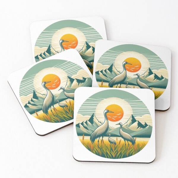 Item preview, Cranes and Sun designed and sold by Azrora.