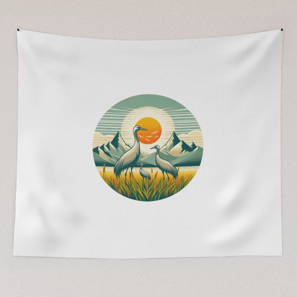Item preview, Cranes and Sun designed and sold by Azrora.