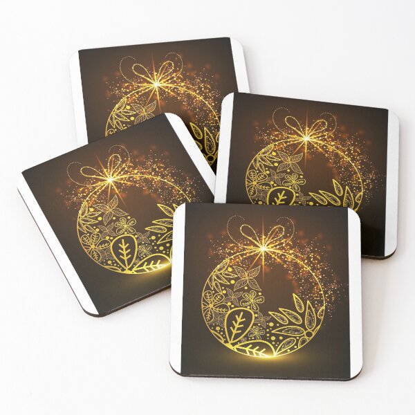 Item preview, MERRY CHRISTMAS GOLD ORNAMENT BULB DECOR designed and sold by Sanny88.