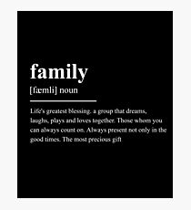 family Photographic Print