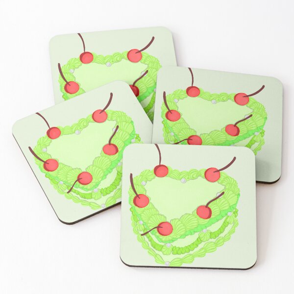 Item preview, Vintage Green Birthday Cake designed and sold by briestudio.
