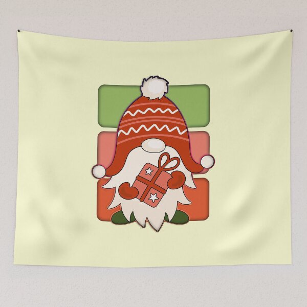 Item preview, Christmas Gnome Holding A Gift designed and sold by franktact.