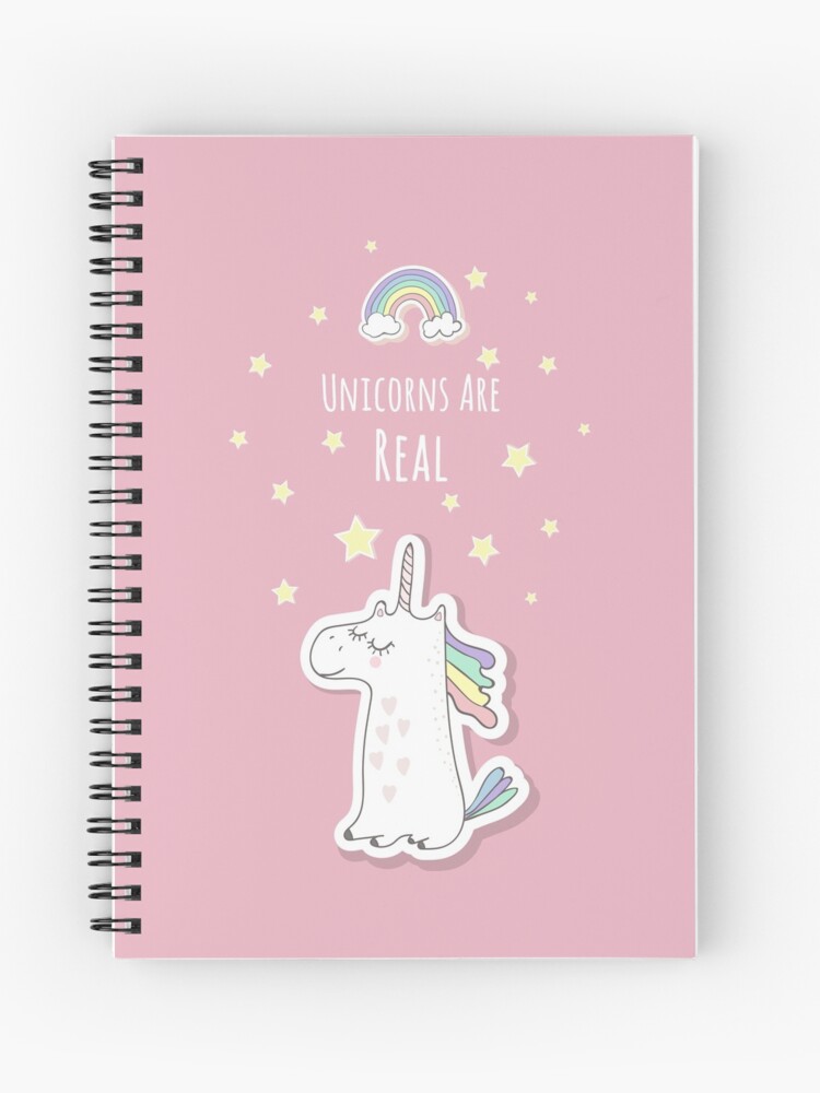Cuaderno de espiral «Los unicornios son reales: estrella mágica de fantasía  cuento de hadas y diseño de arcoíris» de kateshephard | Redbubble