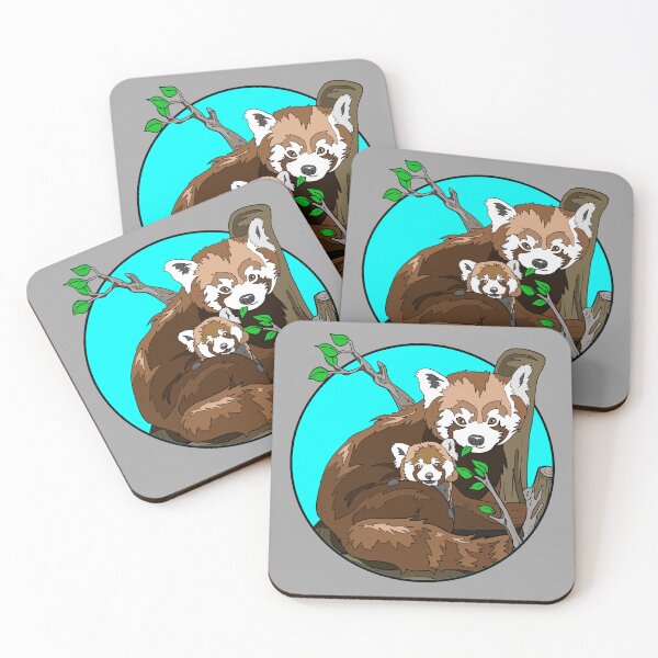 Item preview, Red Panda with Baby | Gift for Panda Lover designed and sold by Marian Murdoch.