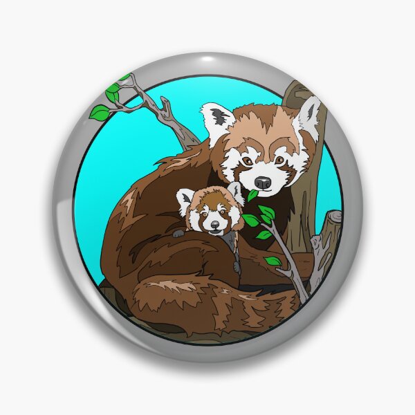 Item preview, Red Panda with Baby | Gift for Panda Lover designed and sold by Marian Murdoch.